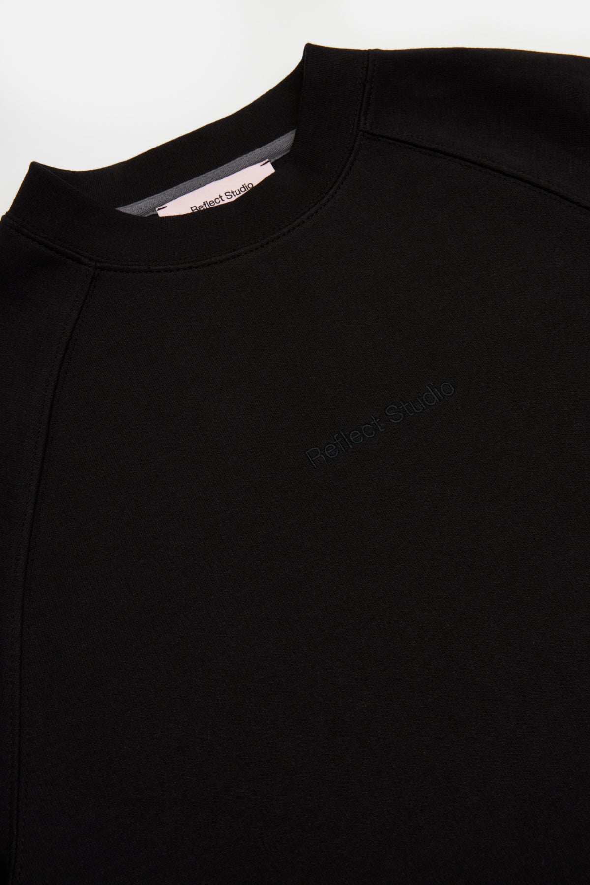 Logo Embroidered Relaxed Fit Sweatshirt - Black