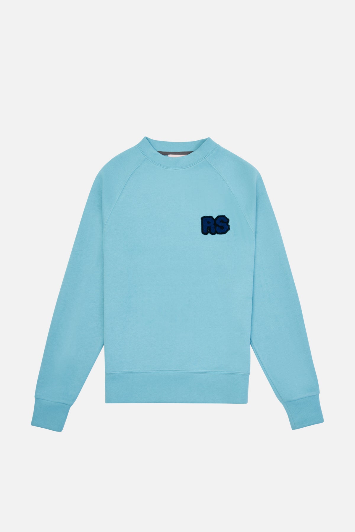Logo Embroidered Relaxed Fit Sweatshirt - Blue