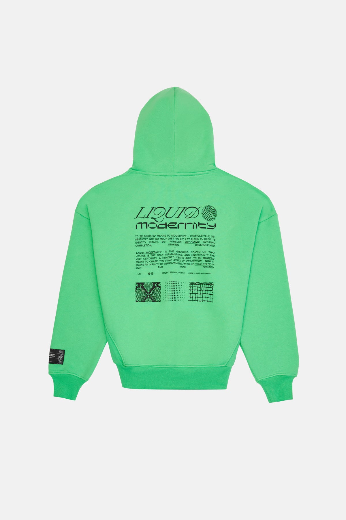 Liquid Modernity Baggy Hoodie - Green