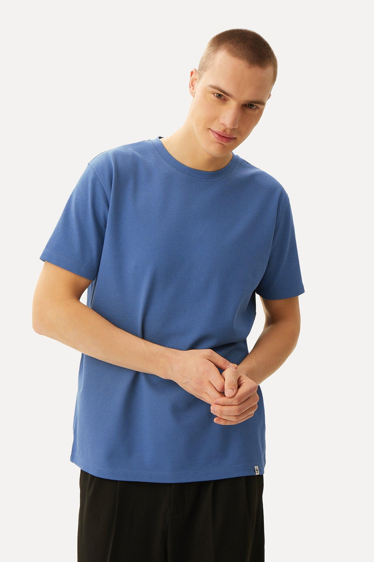 Basic Light-Weight Erkek T-Shirt - Lacivert