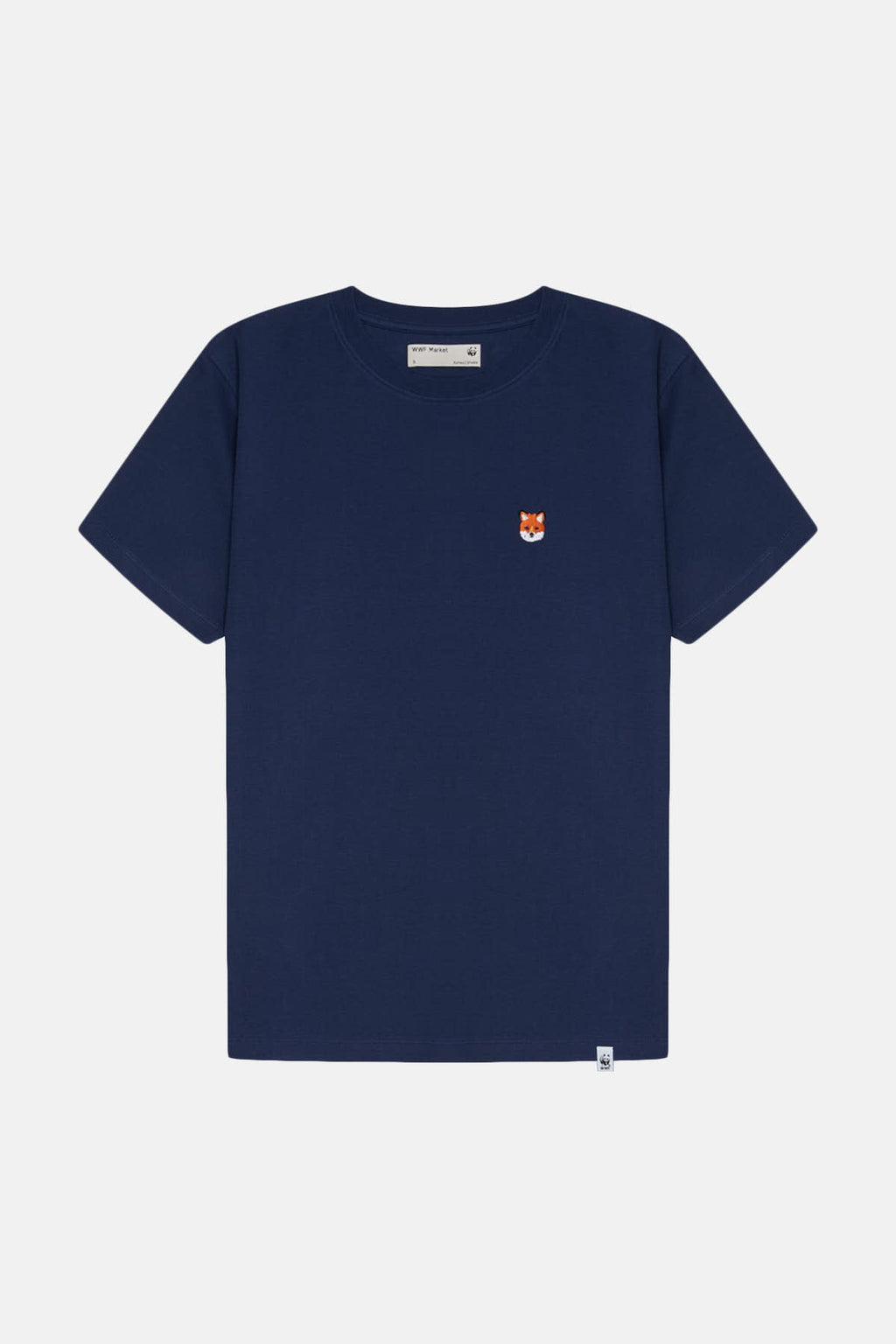 Kızıl Tilki Kafa Premium T-Shirt - Lacivert